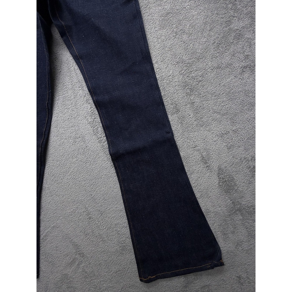 Vintage Levis‎ Bell Bottom Jeans Mens 27x32 Dark Wash Denim Student Made USA 70s - Picture 6 of 16